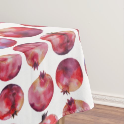 Rosh Hashanah Pomegranates  Jewish Fall Decor Tablecloth