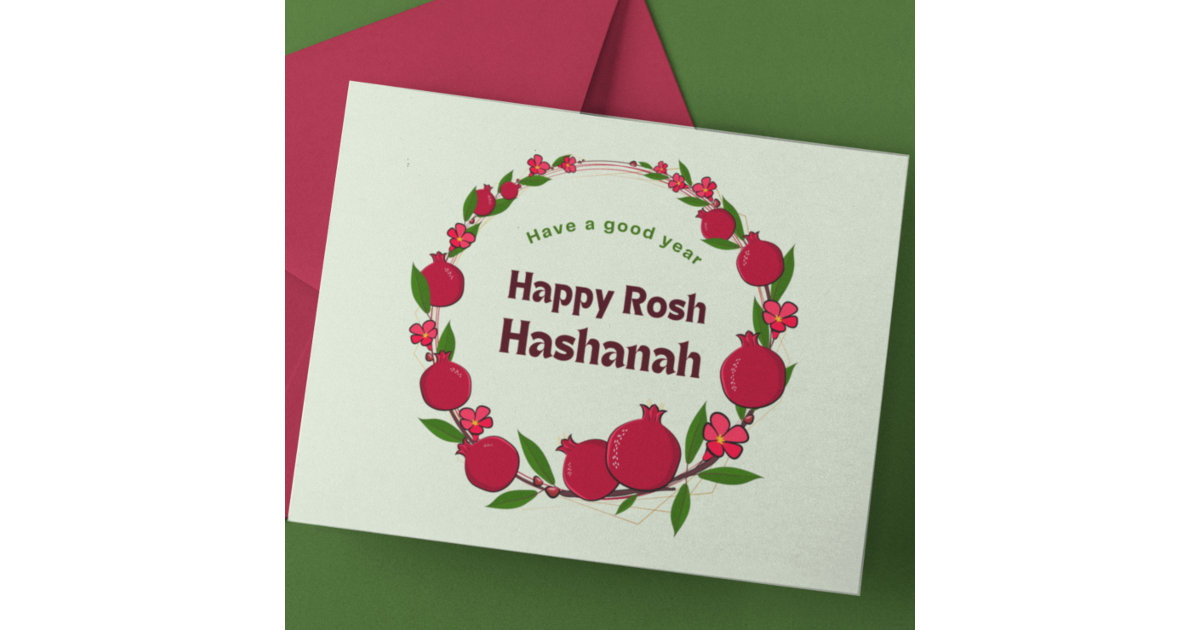 Rosh Hashanah Postcard Zazzle 4685