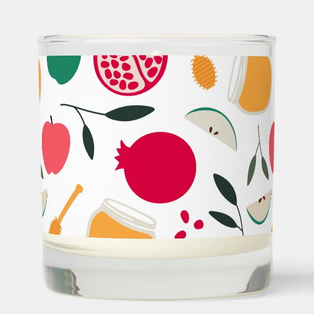 Rosh Hashanah Scented Candle (Front)
