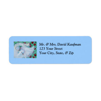 Rosh Hashanah Shana Tova Dove with Apples Label