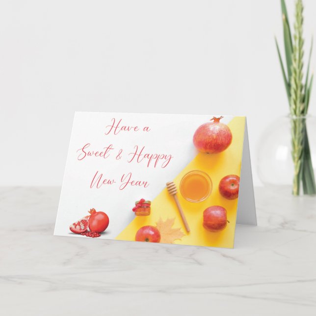 Rosh Hashanah - Shana Tova Jewish High Holiday Card (Front)