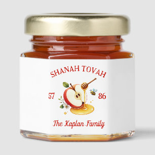 Rosh Hashanah Shanah Tovah Apple Honey Family Jar Favors