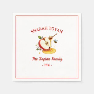 Rosh Hashanah Shanah Tovah Apple Honey Family Napkins