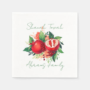 Rosh Hashanah Shanah Tovah Pomegranate Napkins