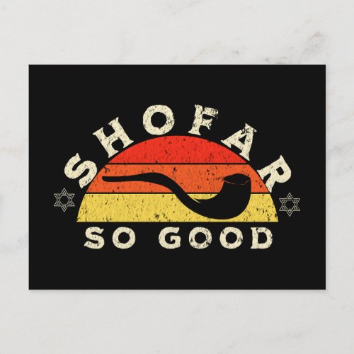 Rosh Hashanah Shofar So Good Funny Pun Postcard