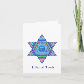 Rosh Hashanah Star of David Greeting Card