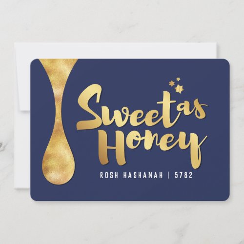 Rosh Hashanah Sweet as Honey Holiday Card