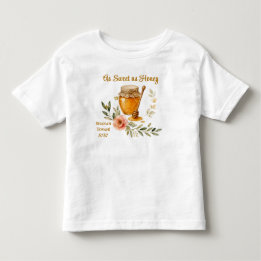 Rosh Hashanah Watercolor As Sweet as Honey Toddler T-shirt