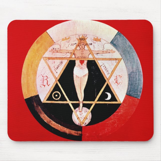 Rosicrucian symbol of the Hermetic Order Mouse Pad (Front)