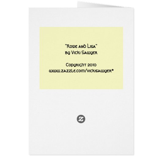 Rosie and Lisa card (Back)