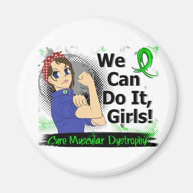 Rosie Anime WCDI Muscular Dystrophy Magnet (Front)