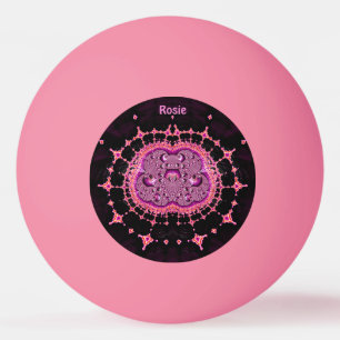 ROSIE ~ Easily Recognized ~ PINK PURPLE ~ Ping Pong Ball