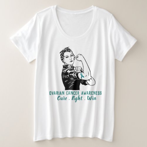 Rosie Fights Ovarian Cancer Plus Size T_Shirt