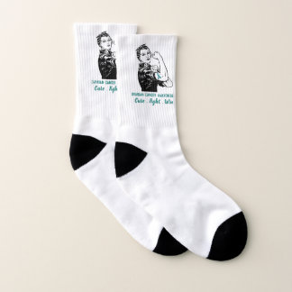 Rosie Fights Ovarian Cancer unisex socks