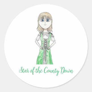Rosie McCann from Star of the County Down Irish Classic Round Sticker