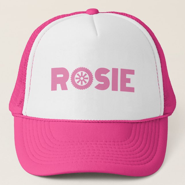 Rosie Petrol Head Trucker Hat (Front)