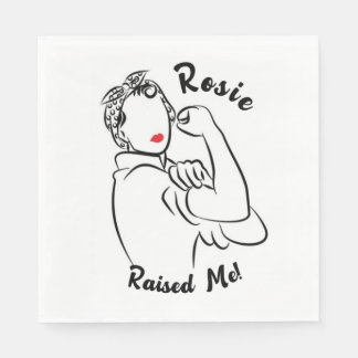 Rosie Raised Decade - Canvas Print Napkins