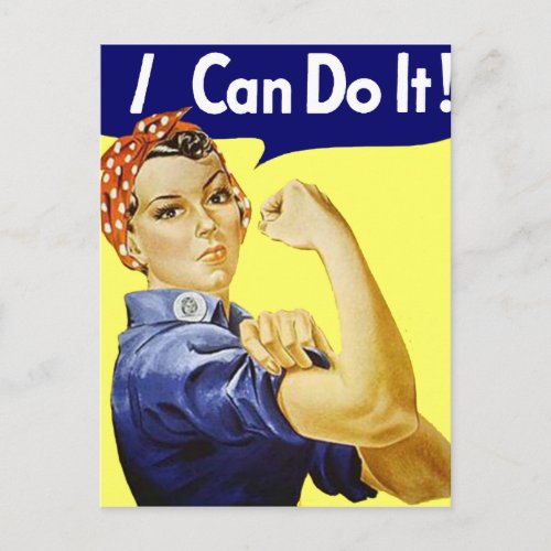 Rosie Riveter _ I Can Do It Glenn Beck Poster Postcard