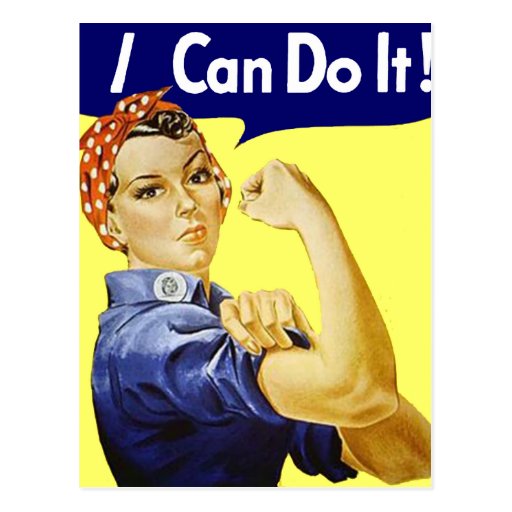 Rosie Riveter - I Can Do It Glenn Beck Poster Postcard | Zazzle