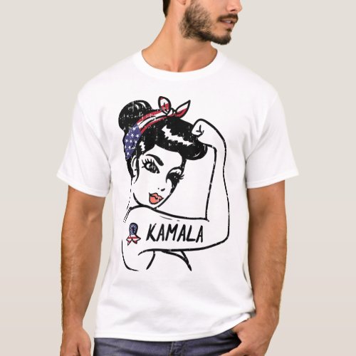 Rosie Riveter Kamala Harris Joe Biden 2020 Democra T_Shirt