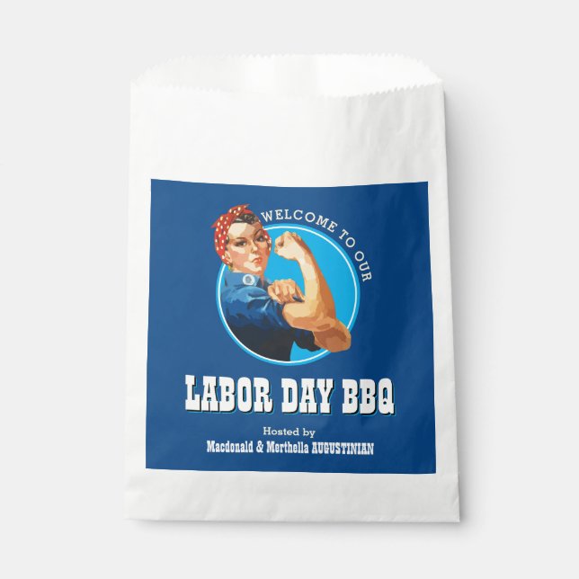 Rosie Riveter LABOR DAY BBQ Favor Bag (Front)