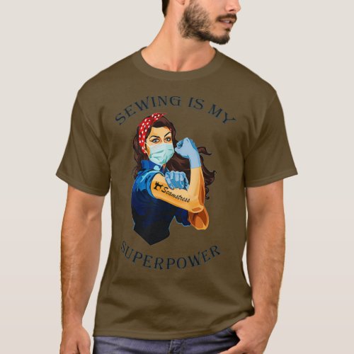 Rosie Riveter Sewing  T_Shirt