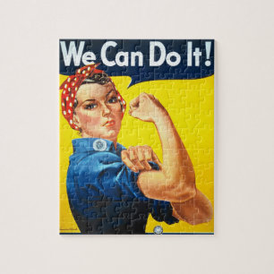 Rosie Riveter Vintage Jigsaw Puzzle