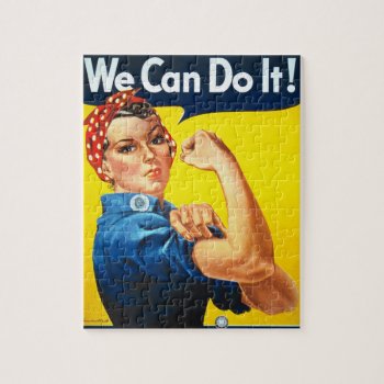 Rosie Riveter Vintage Jigsaw Puzzle by Vintage_Bubb at Zazzle