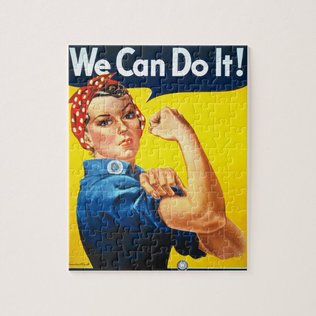 Rosie Riveter Vintage Jigsaw Puzzle (Vertical)