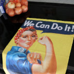 Rosie Riveter Vintage Propaganda Towel<br><div class="desc">retro feminist design In a vintage tapestry of time, where nostalgia intertwines with empowerment's chime, lies a retro feminist design adorned with the spirit of Rosie the Riveter. A mosaic of resilience woven into each stitch, telling tales of strength, defiance, and grit. This emblematic symbol, a beacon of the past,...</div>