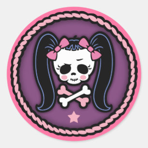 Rosie Roger -rope Classic Round Sticker