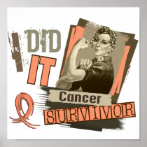 Rosie Sepia I Did It Uterine Cancer Poster