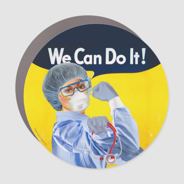 Rosie the Medical Professional Car Magnet (Front)