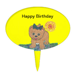 Rosie The Pomeranian Puppy Cake Topper