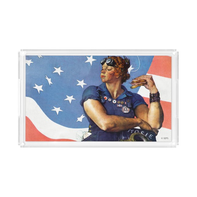 "Rosie the Riveter" Acrylic Tray (Front)