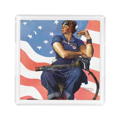 Rosie the Riveter Acrylic Tray