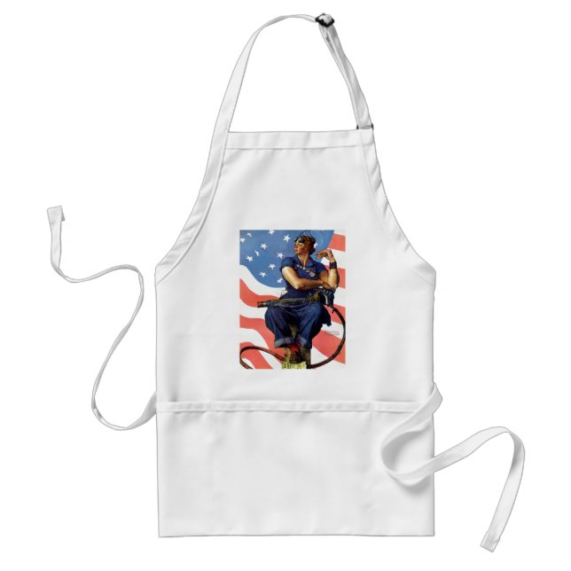 "Rosie the Riveter" Adult Apron (Front)