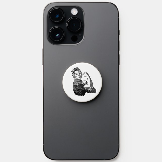 Rosie The Riveter Artistic PopSocket (Front)