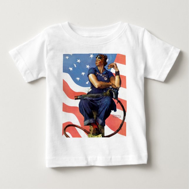 Rosie the Riveter Baby T-Shirt (Front)