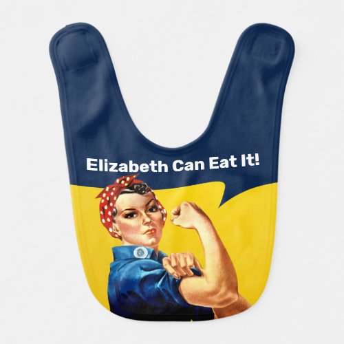 Rosie the Riveter  Bib  Personalize