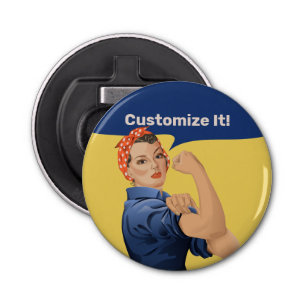 Rosie the Riveter Bottle Opener
