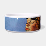 Rosie the Riveter Bowl<br><div class="desc">Artist: Norman Rockwell | Woman factory worker, flag behind, Mein Kampf at feet</div>