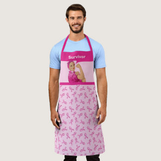 Rosie the Riveter Breast Cancer Awareness Apron