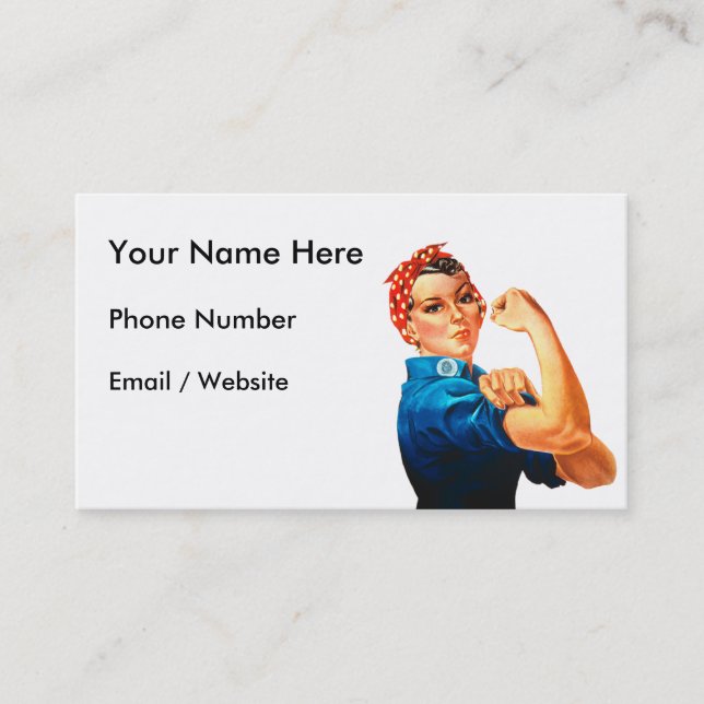 Rosie the Riveter Business Card (Front)