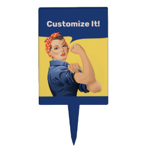 Rosie the Riveter Cake Topper