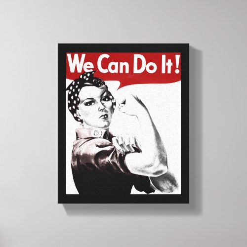 Rosie the Riveter Canvas Print