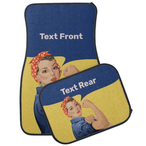 Rosie the Riveter Car Floor Mat