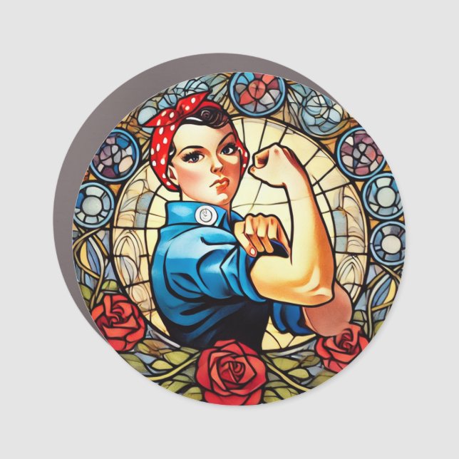 Rosie the Riveter                                  Car Magnet (Front)