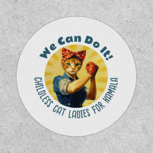 Rosie The Riveter Cat Ladies For Kamala Harris Patch