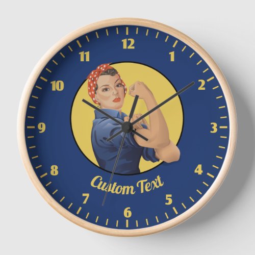 Rosie the Riveter Clock